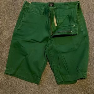 Green J Crew Brand New Chino Shorts
